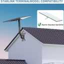 Starlink Gen 3 Mount, Adjustable Metal Starlink Pole Mounting Kit for Wall /Roof, with 2-in-1 Router Mount (Black, 15.7-inch)