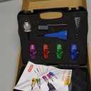 Wire Stripper for Drill for Inteior AWG 14 12 10 8 Gauge Set, US Electrical Wire Stripping and Twisting Tool, Drill Wire Stripper Nut Twister Tool (Blue Green Red Purple, AWG 14 12 10 8)