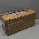 Huloo Sleep Baby Play Mat for Floor,1.3" Thick Elasti-Foam 50"50" Playpen Mat for Tummy Time,Water Repellent Soft Coral Velvet for Toddler,Infant,Kids,Non-Slip Backing Safe for Crawling(Dark Grey)