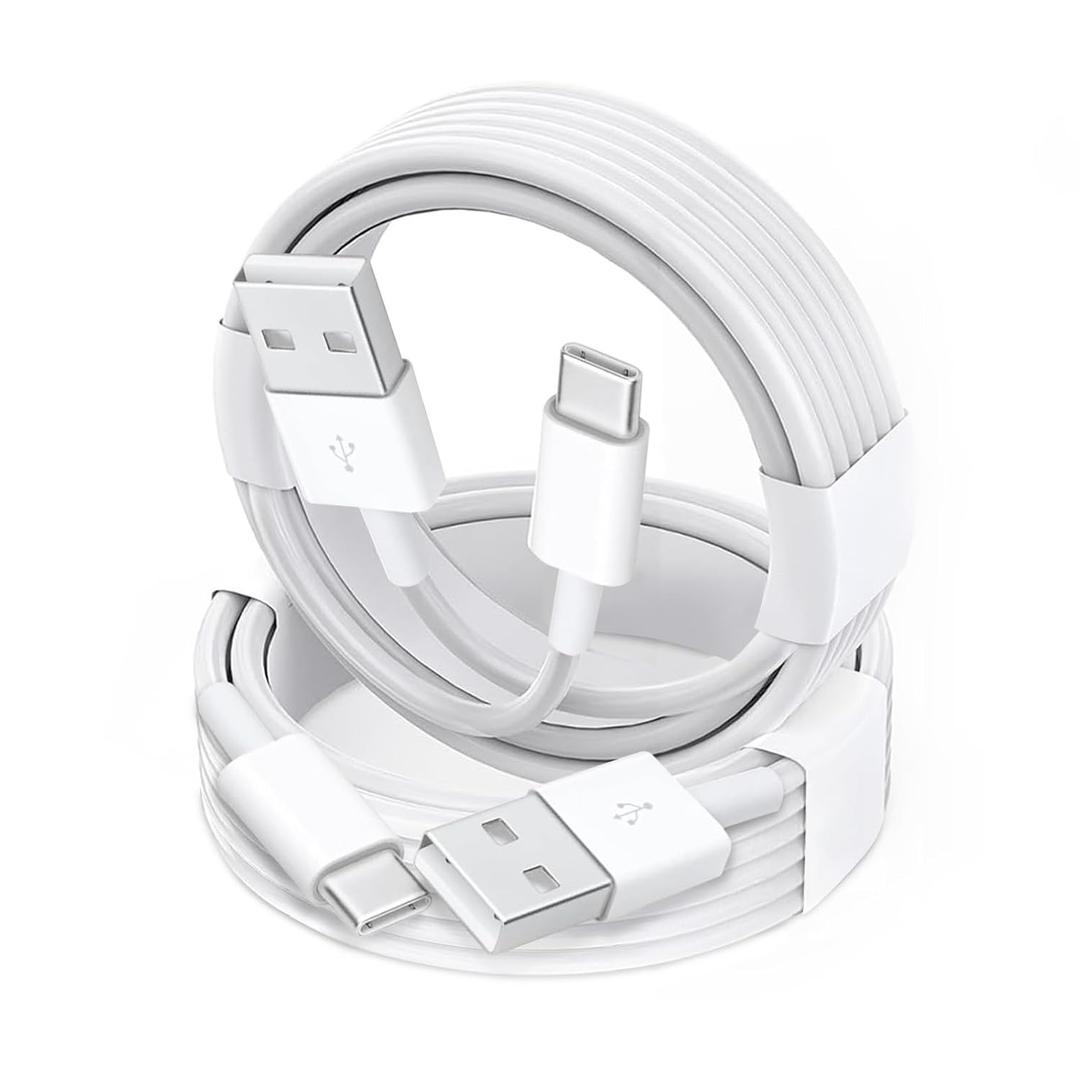 2 Pack USB-A to USB-C Car Carplay Cable for iPhone 17, 17 Air, 17 Pro, 17Pro Max, iPhone 16, 16 Plus, 16 Pro, 16 Pro Max, 16E, iPhone 15, iPad 10th, iPad Pro 12.9" 13" 11", iPad Air USB Type C Cord