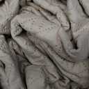 LEAONME Quilt Set King Size 3 Pieces, Lightweight Beige Bedspread-98''x106'', Soft Microfiber Summer Quilt/Coverlet, Luxurious Warm Bedding Sets for All Seasons (Includes 1 Quilt, 2 Shams)