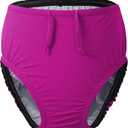 Adult Reusable Swim Diapers Special Needs Swimwear for Incontinence Cloth Diaper Covers Waterproof,Leakproof, Unisex (Pink, L)