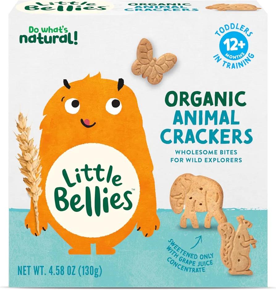 Little Bellies Organic Animal Crackers Toddler Snack, 4.58 oz BBD Oct 1 2026