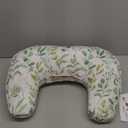 Boppy Nursing Pillow - Ergonomic Bottle & Breastfeeding Pillow with High, Firm, Large Area, Water-Repellent Cushion with Washable Cover; Baby Safety Alliance Verified - Sage Green Leaf