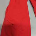 Haloumoning Girls Long Sleeve Shirts Crewneck Ruched Side Slim Fit Tops Ribbed Knit Casual Tee Shirt s Red 110