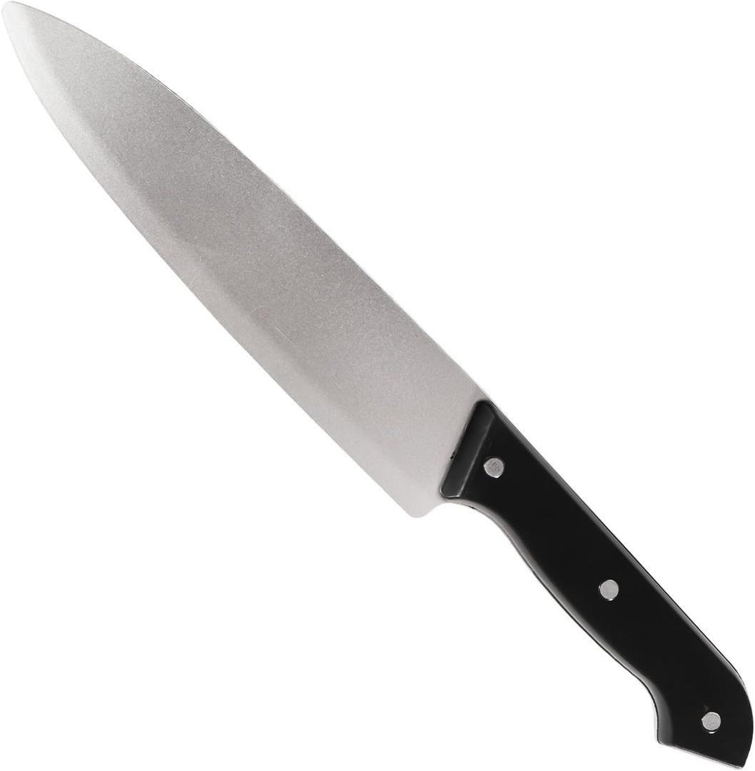 Prop Knife - Halloween Realistic Kills Butcher Prank Props, Costume Fake Knife Accessories for Halloween Horror Party Role PlayingGray