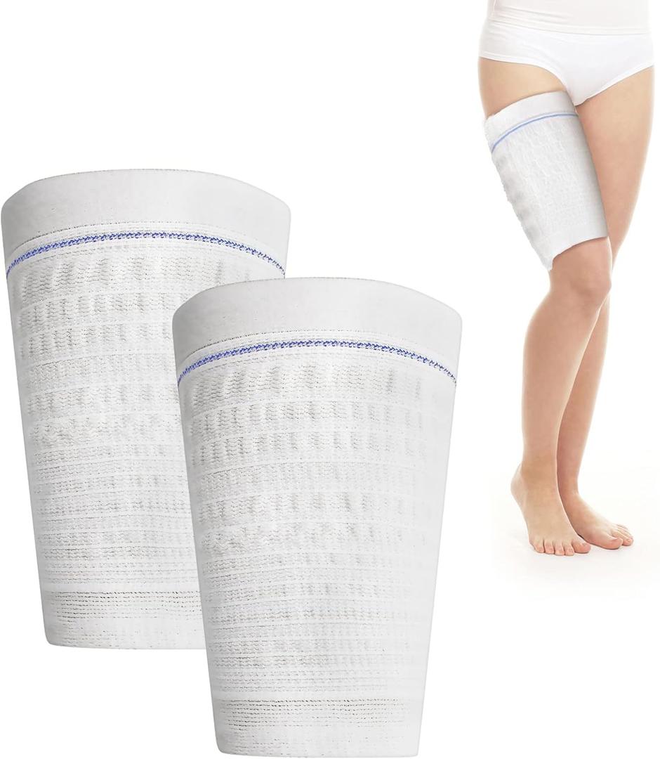 ELERA 2PCs Urine Bag Holder Carer, Comfortable Foley Leg Bag Sleeves Urinary Incontinence Supplies (Medium)