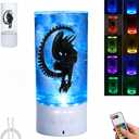 9.1" Alien Xenomorph Lamp, Alien Bucket with Rotating Base, Water-Fillable Tank with Remote Control, Multi-Color Mood Light, Sci-Fi Movie Prop Collectible for Alien Fans