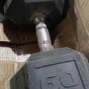 CAP Barbell Coated Hex Dumbbell Weight - Single | 10-120 lbs | Black 