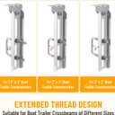 4 Pack 8"/10"/12" Boat Trailer Bunk Brackets for 1.5" x 3", 2" x 3", 3" x 3" Boat Trailer Crossmember