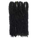 Fuax Locs Crochet Hair Super Lightweight Micro Locs 4 Pack Sister Locks Crochet Hair Synthetic braids Hair Extensions (#2, 18 inches)