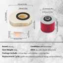 Air Filter 5EL-14451-00 & Oil Filter & Fuel Filter Cleaner Compatible with Yamaha V Star 1100 XVS1100 XVS 1100 Midnight Custom 2007 2008 2009 / V Star XVS1100 XVS 1100 Custom 2000-2009 XuLong