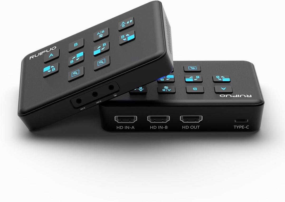 Video Capture Card USB c, HDMI Live Stream Switcher, 4k HDMI to USB 3.0 Video Capture for Streaming,Podcasting,Compatible with PS5,PS4/Pro,Xbox Series X/S,Xbox One X/S,OBS