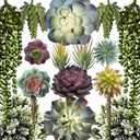 caqpo Artificial Succulents - 15 Pack - Premium Unpotted Succulent Plants Artificial - Realistic Textured Succulents - Fake Succulent Plants for DIY - Feaux Faux Cactus Plant Bulk