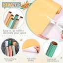 Skyygemm 6 Rolls Bulletin Board Paper Fade Resistant Colored Bulletin Board Paper Roll Bulk for Art Decor Drawing Craft Painting(4 x 8 ft,Bohemian)