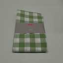 maxmill Checkered Rectangle Tablecloth Water Resistance Wrinkle Free Spillproof Heavy Weight Gingham Plaid Table Cloth for Buffet Banquet Parties Event Holiday Dinner, 60 x 84 Inch Mint and White (84" x 60" (Rectangular))