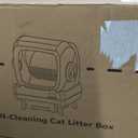 Automatic Cat Litter Box Self Cleaning - App Control, Cat Toilet Records, Suitable for Big Cats, Medium Cats, Kittens and Multi-Cat Families, Anti-Pinch, Low NoiseAssembly Required- White