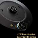 Cocinare FLOW B9 Gooseneck Electric Kettle, Precise Temperature Control for Pour-Over Coffee & Tea Brewing, Stainless Steel Interior, Rapid Heating for Boiling Water 0.9L (Goya Walnut)