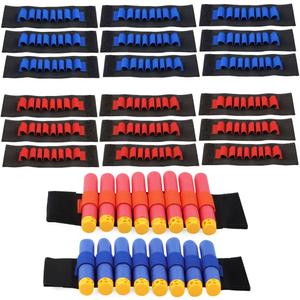 Compatible with Nerf Guns Darts - 20 PCS Party Supplies Toy Gun Accessories Wrist Ammo Holders EVA Soft Bullets Gun Wrist Belt Band Strap Compatible with Nerf N-strike Elite Series Blasters (No Darts)
