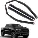4pcs in Channel Window Rain Guards Fit for 2019-2025 Dodge Ram 1500 Crew Cab New Body Style Durable Truck Window Visors Deflectors Vent Shade Exterior Car Accessories 2020 2021 2022 2023 2024