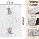 TNUW Chinoiserie Floral Kitchen Towels 16x24 Inch, Blue and White Chinoiserie Porcelain Floral Hand Towels for Bathroom Decor, Grand Millenial Decor Dish Tea Towels for Kitchen