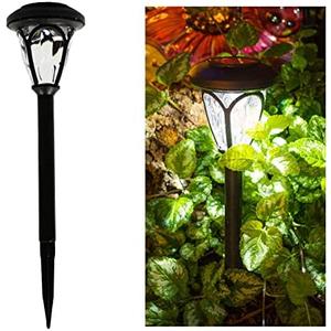 Crosslight Solar Powered Pathway Lights (3 Pack) - Outdoor LED Lights, Waterproof for Garden, Yard, Patio, Lawn, Walkway - Decorative Ground Stake Lighting | White
