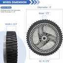 194231X460 Front Wheels For 583719501 917370441 917370432 194231X427 532403111 917370601 917370431 401274X460 Compatible with Craftsman HU 8" X1-3/4 Self Propelled Wheel Lawn Mower