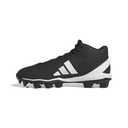 Adidas Men's Adizero Impact.2 Molded American Football, Black/White/Black, 9.5