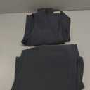 luvamia Pant Suits for Women Dressy Casual 2 Piece Sets Sleeveless Blazer Vest with Wide Leg Capri Pants Work Outfit (Medium, Dark Grey)