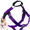 2 Hounds Design Freedom No Pull Dog Harness, Adjustable Harness, Easy Walking & Comfortable Control, Fits Small, Medium & Large Dogs, Solid Colors, Made in USA, 1" LG, Purple