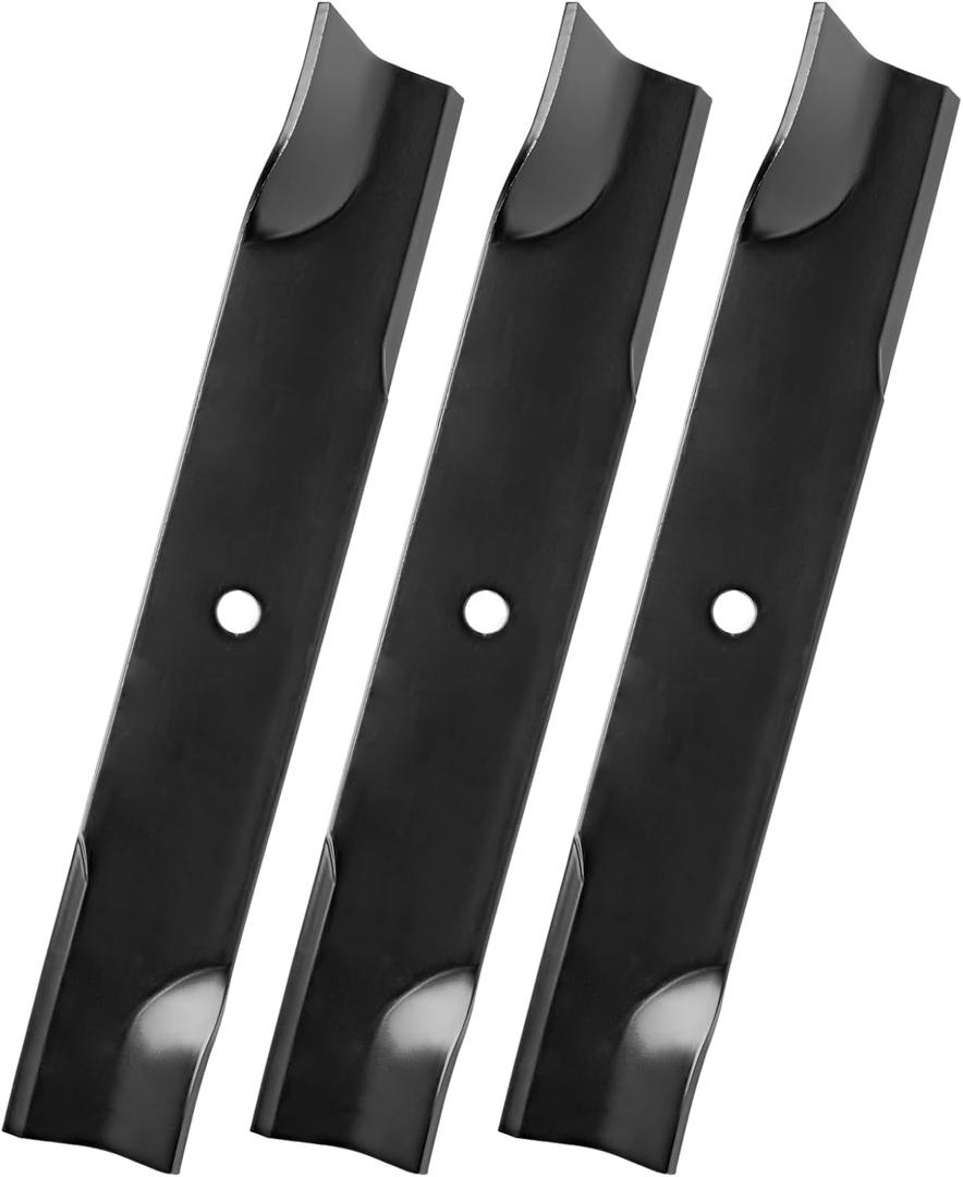 113579 Mower Blade Compatible with Toro/Dixie Chopper 50" Deck, 30227 Rolled Air Lift Blades Fit for Classic 2550 2750 LT2000 LT2300 LT2400 LT2500, Replace 30227-50, 30227-50H, 050403, PL7329, 3 pack