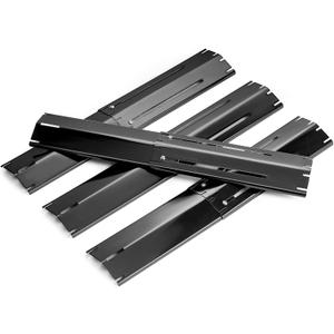 Adjustable Porcelain Steel Heat Plate Shield, Heat Tent Grill Parts for Charbroil Nexgrill, Backyard Grill, Brinkmann, Burner Cover Replacement for Gas Grills Extends from 11.7" up to 21" L, 4 Pack