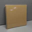 Paper Junkie 12x12 Album for Scrapbooking Hardcover, Kraft Paper Material Spiral Bound Sketchbook for Drawing, Writing, Arts and Crafts Projects, Home, Office, School (40 Sheets Total) - Scrapbook