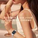 BRG Thin Mesh Loop Compatible with Apple Watch Bands for Women 40mm 41mm 38mm 42mm Series 10 SE 9 8 7 6 5 4 3 2 1, Stainless Steel Magnetic Metal Strap with Double C-Shape Bling Clasp for iWatch (Silver)