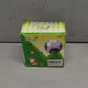 Mini New Cute Dwarf Hamster Running Ball 4.7 Inches Crystal Ball for Hamsters Small Silent Exercise Wheel Small Cage Accessories Suitable for Hamsters Less Than 4 inches 10 cm in Length (Pink)