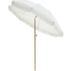 Patio Umbrella with UPF 50+ Protection, 8 Ribs, Push Button Tilt - Versatile Outdoor Shade for Garden, Courtyard, and Beach