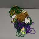 NOVWANG 21Pcs Mardi Gras Accessories Beads Necklaces Green Purple Gold Bead Necklaces for Mardi Gras Carnivals Celebration Parade Throws Party Favor Decorations Supplies(11 Designs)