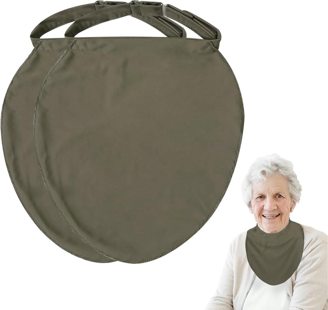 Tracheostomy Cover-Soft Neck Stoma Protector for Post-Surgery Care-5 Colors-Adjustable Straps