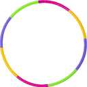 Hoola Hoop for Kids Detachable Exercise Children Hoopa for Sports & Playing (Multicolour)