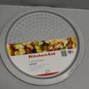 KitchenAid Nonstick Aluminized Steel Pizza Crisper, 14-Inch, Silver