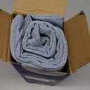 MIULEE Pack of 2 Decorative Linen Burlap Textured Pillow Covers Farmhouse Boho Accent Pillowcases Spring Coastal Home Decor for Couch Sofa Bedroom Living Room 18x18 Inch Light Blue