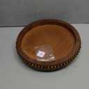 Rustic Wood Centerpiece - 16in Large Decorative Round Wooden Tray for Decor or Serving