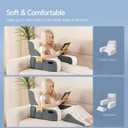 Kayfia Reading Pillow, Gel Memory Foam Back Rest Pillow, 21'', White