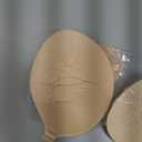Invisible Strapless Sticky Bra Push up for Women, Ultra Adhesive Bra for Backless Dress, Cleavage Bra Lift Novelty Bras (B Cup, Light Beige)