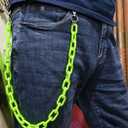 Bounzhi Hip Hop Jeans Pants Chain Goth Punk Acrylic Link Belt Chain Y2k Chunky Thick Purse Chains for Women Man
