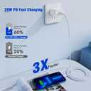 iPhone Fast Charger,Phone 14 13 12 11 Fast Charger USB C Wall Charger with 2-Pack 6FT Fast Charging Cable Compatible with iPhone 14/14 Pro/14 Pro Max/i Phone 13pro/12/11/X/8/7/6/iPad Pro/Mini/AirPods