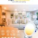 Ensenior 12 Pack 8 Inch LED Recessed Ceiling Light, Dimmable, 2700K-5000K 5CCT, 1600LM 18W 120V, High Brightness Canless Wafer Downlight - ETL&FCC&IC