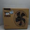 VAGKRI Wall Mount Fan, 16 Inch Wall Fans with 5 Blades, 5 Speeds, 8 Hour Timer, 90 Oscillating Quiet Fan with Remote for Home Office Bedroom Living Room Garage (Black)