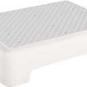 HBTower Step Stool, Mobility Step Stool for Adults & Seniors, Non-Slip Step Platform Indoor and Outdoor, Portable Step Riser, Safety Step for Car, Bedside, Office, Shower, Stairs, White