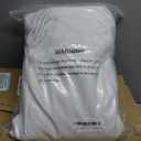 Surmente 2 Pack White Table Skirt, 14ft Polyester Tablecloth for Weddings, Banquets, or Restaurants